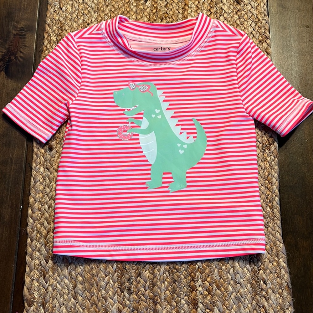 Pink Dinosaur Rashguard
